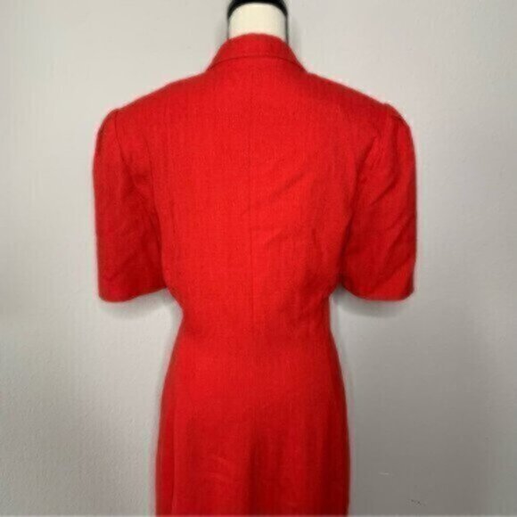 NWOT Spiegel 80s Vintage Red Blazer Tuxedo Dress - Picture 11 of 14